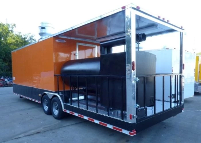 8.5' x 30' Concession Food Trailer Orange With Appliances 34 8.5' x 30' Concession Food Trailer Orange With Appliances - Image 34