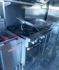 8.5' x 30' Concession Food Trailer Orange With Appliances 117 8.5' x 30' Concession Food Trailer Orange With Appliances -Cheap Concession Trailers Shop p1160223 1 1