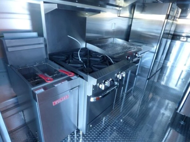 8.5' x 30' Concession Food Trailer Orange With Appliances 10 8.5' x 30' Concession Food Trailer Orange With Appliances - Image 10