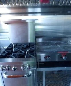 8.5' x 30' Concession Food Trailer Orange With Appliances 215 8.5' x 30' Concession Food Trailer Orange With Appliances -Cheap Concession Trailers Shop p1160225 1 1