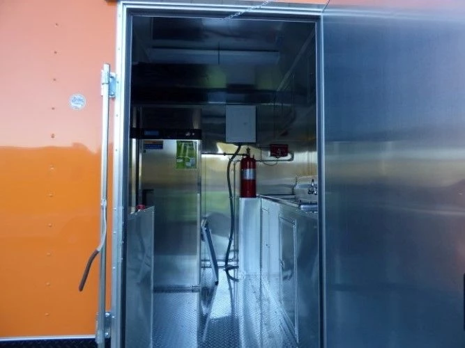 8.5' x 30' Concession Food Trailer Orange With Appliances 75 8.5' x 30' Concession Food Trailer Orange With Appliances - Image 75