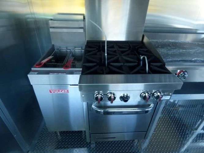 8.5' x 30' Concession Food Trailer Orange With Appliances 78 8.5' x 30' Concession Food Trailer Orange With Appliances - Image 78