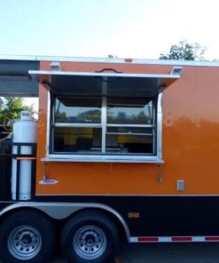 8.5' x 30' Concession Food Trailer Orange BBQ Catering Event Trailer -Cheap Concession Trailers Shop p1160266 1