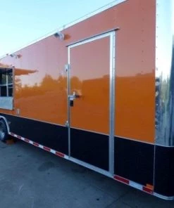 8.5' x 30' Concession Food Trailer Orange With Appliances 148 8.5' x 30' Concession Food Trailer Orange With Appliances -Cheap Concession Trailers Shop p1160269 1 1
