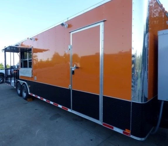 8.5' x 30' Concession Food Trailer Orange With Appliances 41 8.5' x 30' Concession Food Trailer Orange With Appliances - Image 41