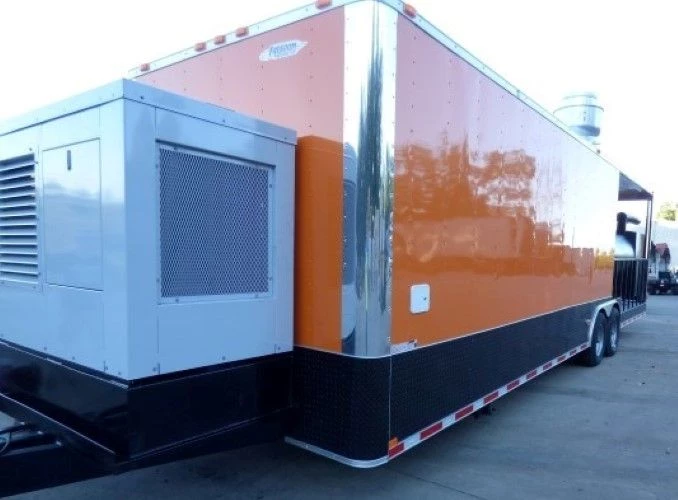 8.5' x 30' Concession Food Trailer Orange With Appliances 42 8.5' x 30' Concession Food Trailer Orange With Appliances - Image 42