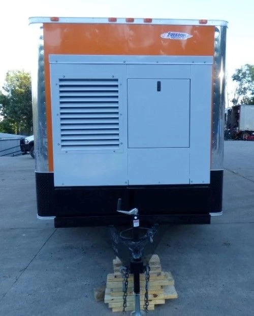 8.5' x 30' Concession Food Trailer Orange With Appliances 100 8.5' x 30' Concession Food Trailer Orange With Appliances - Image 100