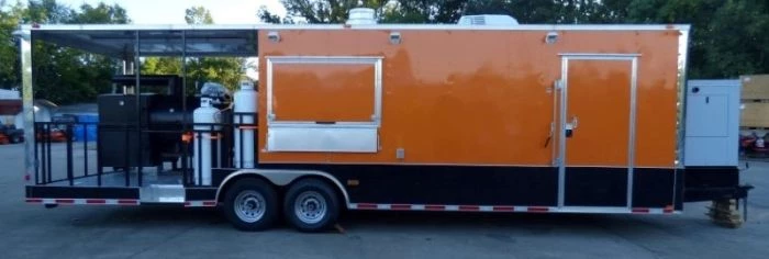 8.5' x 30' Concession Food Trailer Orange With Appliances 55 8.5' x 30' Concession Food Trailer Orange With Appliances - Image 55