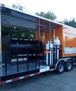 8.5' x 30' Concession Food Trailer Orange With Appliances 154 8.5' x 30' Concession Food Trailer Orange With Appliances -Cheap Concession Trailers Shop p1160277 1 1