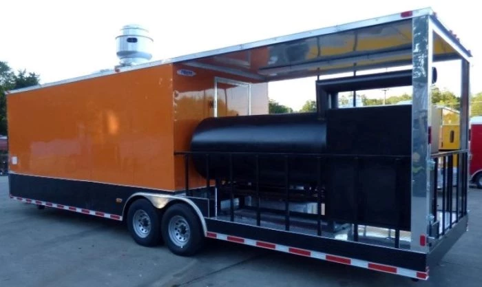 8.5' x 30' Concession Food Trailer Orange With Appliances 94 8.5' x 30' Concession Food Trailer Orange With Appliances - Image 94