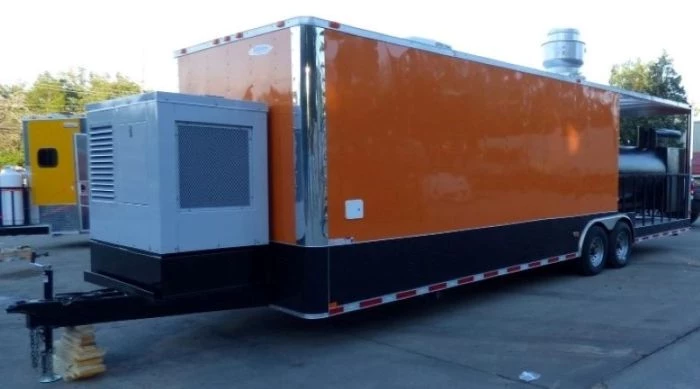 8.5' x 30' Concession Food Trailer Orange With Appliances 28 8.5' x 30' Concession Food Trailer Orange With Appliances - Image 28