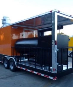 8.5' x 30' Concession Food Trailer Orange With Appliances 180 8.5' x 30' Concession Food Trailer Orange With Appliances -Cheap Concession Trailers Shop p1160290 1 1