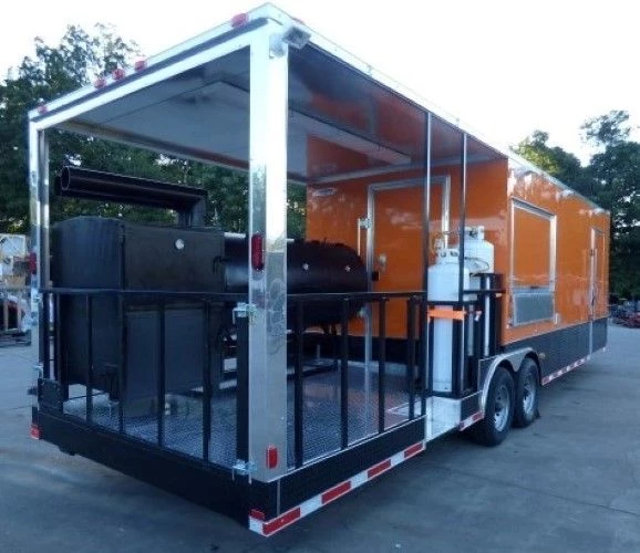 8.5' x 30' Concession Food Trailer Orange With Appliances 50 8.5' x 30' Concession Food Trailer Orange With Appliances - Image 50