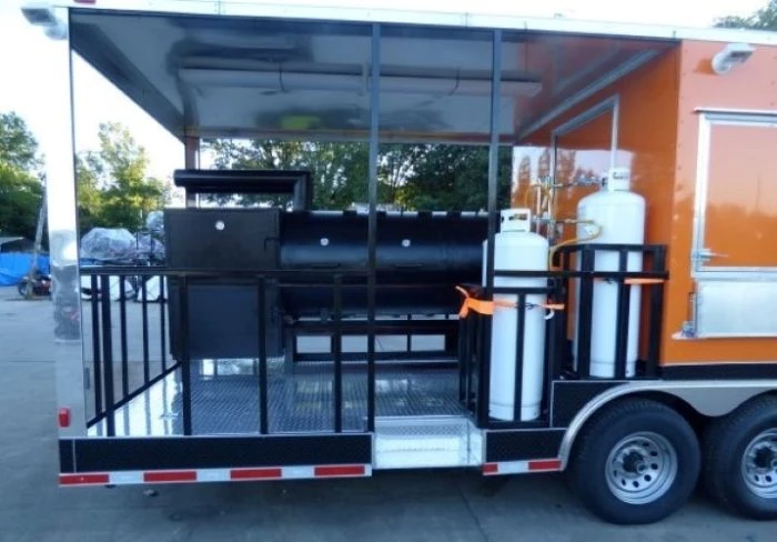 8.5' x 30' Concession Food Trailer Orange With Appliances 76 8.5' x 30' Concession Food Trailer Orange With Appliances - Image 76