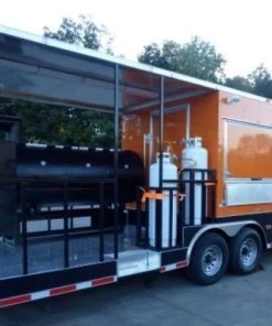 8.5' x 30' Concession Food Trailer Orange With Appliances 174 8.5' x 30' Concession Food Trailer Orange With Appliances -Cheap Concession Trailers Shop p1160294 1 1