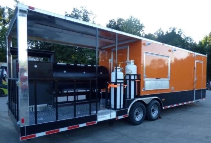 8.5' x 30' Concession Food Trailer Orange With Appliances 67 8.5' x 30' Concession Food Trailer Orange With Appliances - Image 67