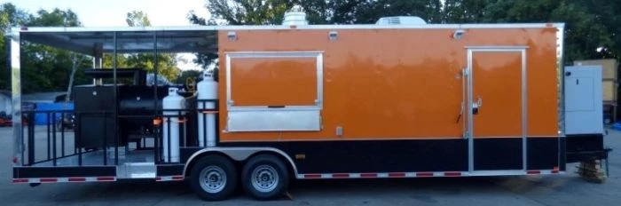 8.5' x 30' Concession Food Trailer Orange With Appliances 71 8.5' x 30' Concession Food Trailer Orange With Appliances - Image 71