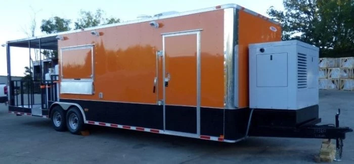 8.5' x 30' Concession Food Trailer Orange With Appliances 66 8.5' x 30' Concession Food Trailer Orange With Appliances - Image 66