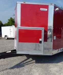 8.5' x 16' Concession Trailer Red Food With Appliances -Cheap Concession Trailers Shop p1160342 1