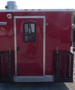 8.5' x 16' Concession Trailer Red Food With Appliances -Cheap Concession Trailers Shop p1160348 1