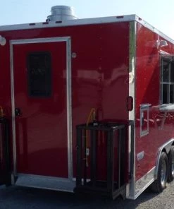 8.5' x 16' Concession Trailer Red Catering Event -Cheap Concession Trailers Shop p1160350