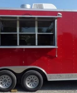 8.5' x 16' Concession Trailer Red Food With Appliances -Cheap Concession Trailers Shop p1160352 1