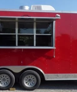 8.5' x 16' Concession Trailer Red Catering Event -Cheap Concession Trailers Shop p1160353
