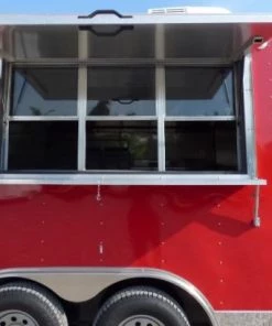 8.5' x 16' Concession Trailer Red Food With Appliances -Cheap Concession Trailers Shop p1160355 1