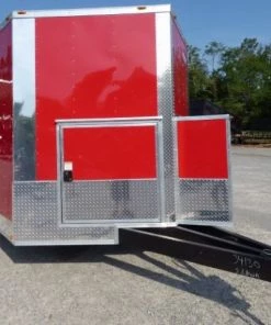 8.5' x 16' Concession Trailer Red Food With Appliances -Cheap Concession Trailers Shop p1160356 1