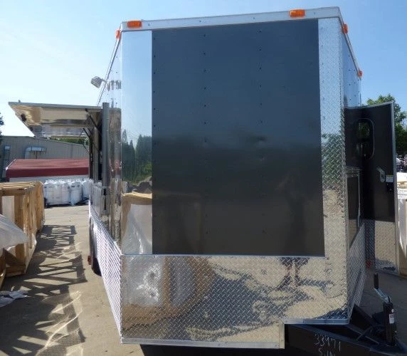 8.5' x 20' Concession Food Trailer Black Catering Event 3 8.5' x 20' Concession Food Trailer Black Catering Event - Image 3