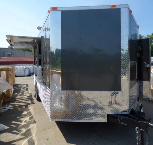 8.5' x 20' Concession Food Trailer Black Catering Event 20 8.5' x 20' Concession Food Trailer Black Catering Event - Image 20