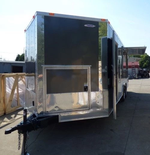 8.5' x 20' Concession Food Trailer Black Catering Event 29 8.5' x 20' Concession Food Trailer Black Catering Event - Image 29