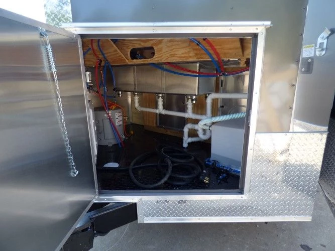 8.5' x 20' Concession Food Trailer Black Catering Event 2 8.5' x 20' Concession Food Trailer Black Catering Event - Image 2