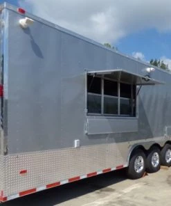 8.5' x 49' Silver Frost Concession Food Gooseneck Trailer 104 8.5' x 49' Silver Frost Concession Food Gooseneck Trailer -Cheap Concession Trailers Shop p1160681