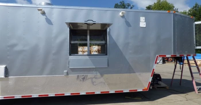8.5' x 49' Silver Frost Concession Food Gooseneck Trailer 61 8.5' x 49' Silver Frost Concession Food Gooseneck Trailer - Image 61