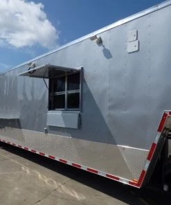 8.5' x 49' Silver Frost Concession Food Gooseneck Trailer 75 8.5' x 49' Silver Frost Concession Food Gooseneck Trailer -Cheap Concession Trailers Shop p1160686
