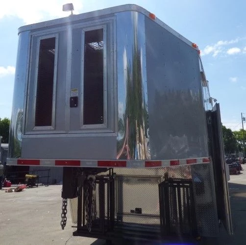 8.5' x 49' Silver Frost Concession Food Gooseneck Trailer 10 8.5' x 49' Silver Frost Concession Food Gooseneck Trailer - Image 10