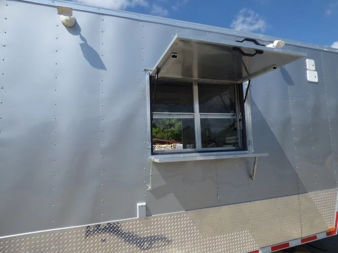 8.5' x 49' Silver Frost Concession Food Gooseneck Trailer 25 8.5' x 49' Silver Frost Concession Food Gooseneck Trailer - Image 25