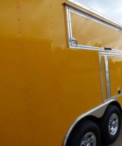 Concession Trailer 8.5' X 20' Yellow - BBQ Event Catering -Cheap Concession Trailers Shop p1160964 small
