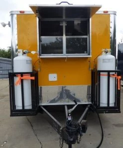 Concession Trailer 8.5' X 20' Yellow - BBQ Event Catering -Cheap Concession Trailers Shop p1160965 small