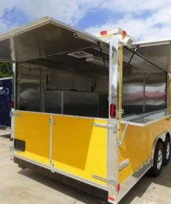 Concession Trailer 8.5' X 20' Yellow - BBQ Event Catering -Cheap Concession Trailers Shop p1170001 small