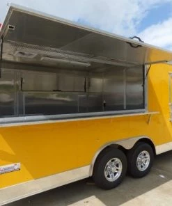 Concession Trailer 8.5' X 20' Yellow - BBQ Event Catering -Cheap Concession Trailers Shop p1170002 small