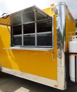 Concession Trailer 8.5' X 20' Yellow - BBQ Event Catering -Cheap Concession Trailers Shop p1170003 small