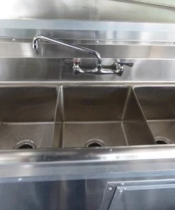 Concession Trailer 8.5' X 26' Dove Gray - Food Event Catering