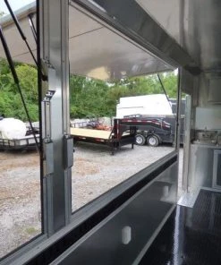 Concession Trailer 8.5' X 26' Dove Gray - Food Event Catering -Cheap Concession Trailers Shop p1170066 small