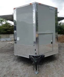 Concession Trailer 8.5' X 26' Dove Gray - Food Event Catering -Cheap Concession Trailers Shop p1170069 small