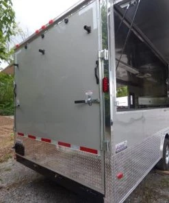 Concession Trailer 8.5' X 26' Dove Gray - Food Event Catering -Cheap Concession Trailers Shop p1170073 small