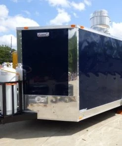 Concession Trailer 8.5' X 16' Indigo Blue - Food Event Catering -Cheap Concession Trailers Shop p1170079 small