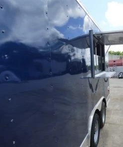 Concession Trailer 8.5' X 16' Indigo Blue - Food Event Catering -Cheap Concession Trailers Shop p1170081 small