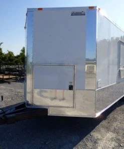 8.5' x 22' Concession Food Trailer White Catering Event -Cheap Concession Trailers Shop p1170113